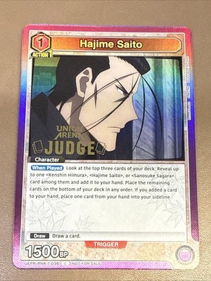 Hajime Saito Judge Stamped Holo Foil - UEPR/RNK-1-036 C Union Arena