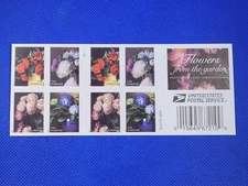 20 FOREVER FIRST CLASS LETTER STAMPS FLOWERS FROM THE GARDEN 2017 BOOK
