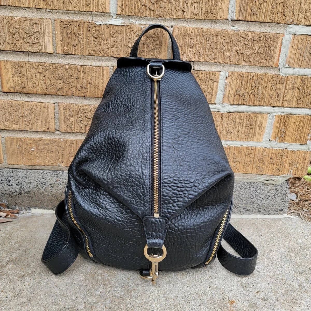 NWT Rebecca Minkoff Suede Leather Mission Sling Backpack with Leather Trim Rebecca Minkoff Mini Studded Leather Backpack, Almond  main image 2