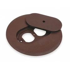 Steel City P 68 Drc Brn Box Cover, Floor Box Type, 1 Gang, Polycarbonate