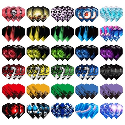 CyeeLife Standard Dart Flights 30 Sets 90 Pcs Durable PET Standard, 90pcs 