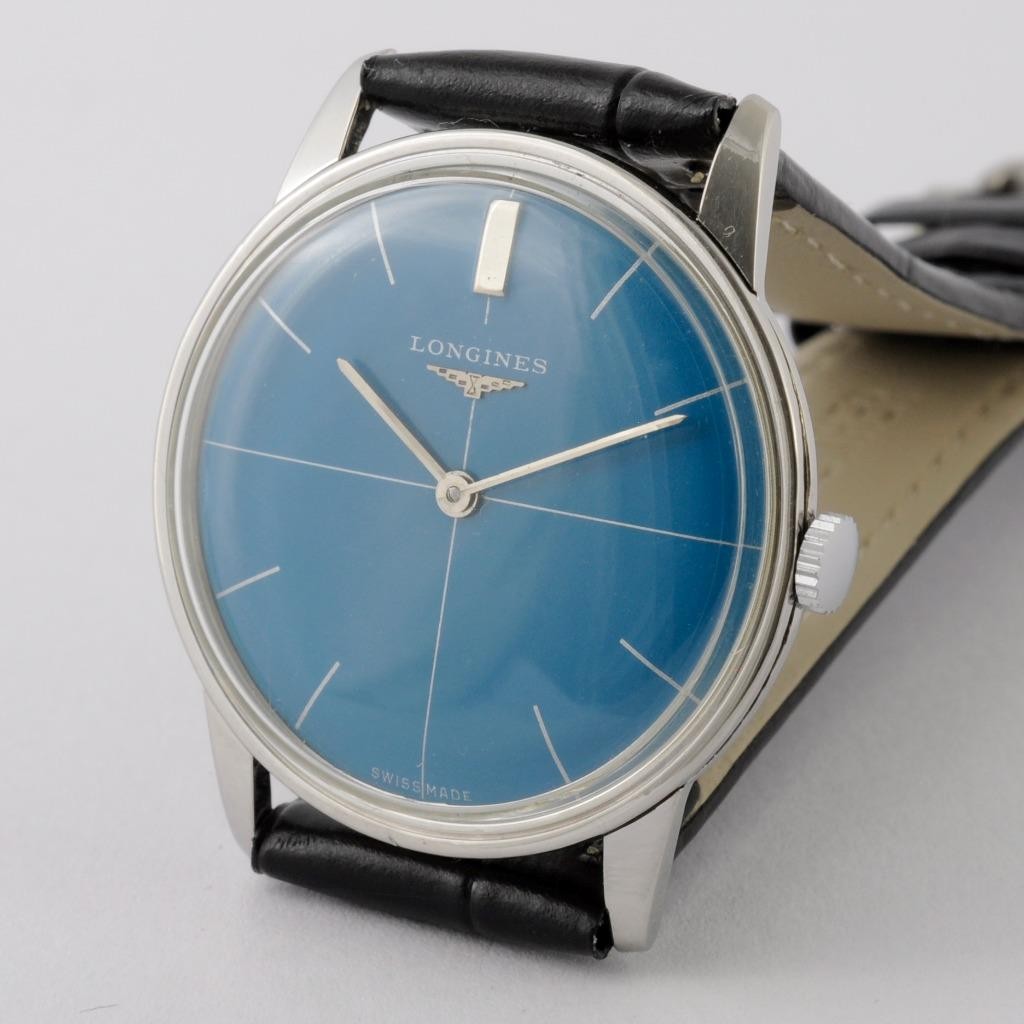 ORIGINAL SWISS LONGINES REF 7672 MANUAL WIND STEEL VINTAGE