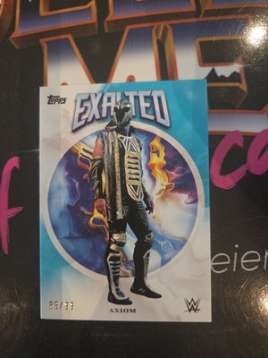 Topps WWF WWE Exalted Axiom numbered /99 Wrestling Trading Card