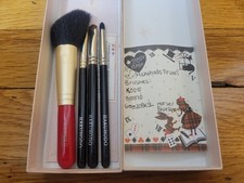 Travel Hakuhodo Brush Set And Koyudo Angled Cheek Brush Makeup Brush Set