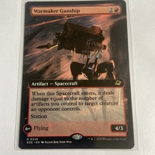 MTG Edge of Eternities - Warmaker Gunship(Extended Art) Rare 0339 NM