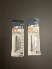 2 Packs 20 Pieces Anvil Razor Utility Blades Carbon Steel Fits Most 1004 627 815