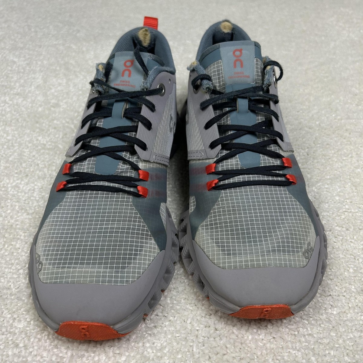 On Cloud X Shift Shoes Womens Size 7 Gray Orange Running 