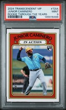 2024 TOPPS TRANSCENDENT VIP #72IA JUNIOR CAMINERO ROOKIE RC 94/100 PSA 9