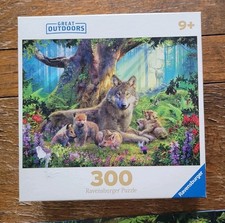 Ravensburger Great Outdoors Jigsaw Puzzle "Wolves In The Forest" 300 pc Complete