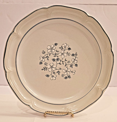 The Covington Edition Avondale 10.75'' Stoneware Dinner Plates Blue/White Flowers