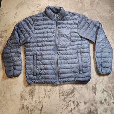 Eddie Bauer Jacket Mens XL Blue StratusTherm Down Lightweight  Packable 650 