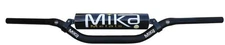 Mika Metals 7/8in. Oversize Handlebar-Mini High Bend-Black Pad-MKH-11-MIH-BLACK
