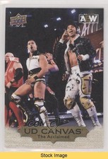 2022 AEW All Elite Wrestling UD Canvas Gold Anthony Bowens Max Caster READ 6f8