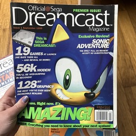 Lot Of 3 Sega Dreamcast Magazine Issue 1 & 4 & 11 Lot First Volume