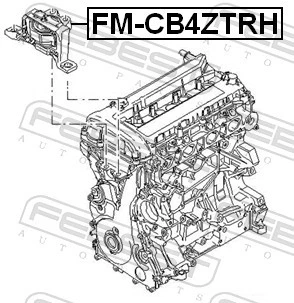 LAGERUNG MOTOR FM-CB4ZTRH FÜR FORD FOCUS/II/Van/III/Hatchback/Turnier/Station - Bild 3 von 4