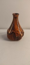 Burl Wood Hand Turned Bud Vase
