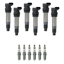 Denso 6 Ignition Coil 6 NGK Iridium Spark Plugs Kit For S80 S80 V70 XC60 XC90 L6