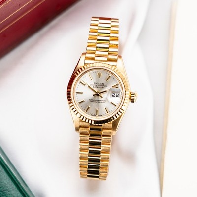 Rolex Datejust 69178 18k Gelbgold - Full Set + 2 Servicekarten