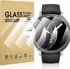 4-Pack HD-Clear Tempered Glass Protectors for Samsung Galaxy Watch 8 44mm