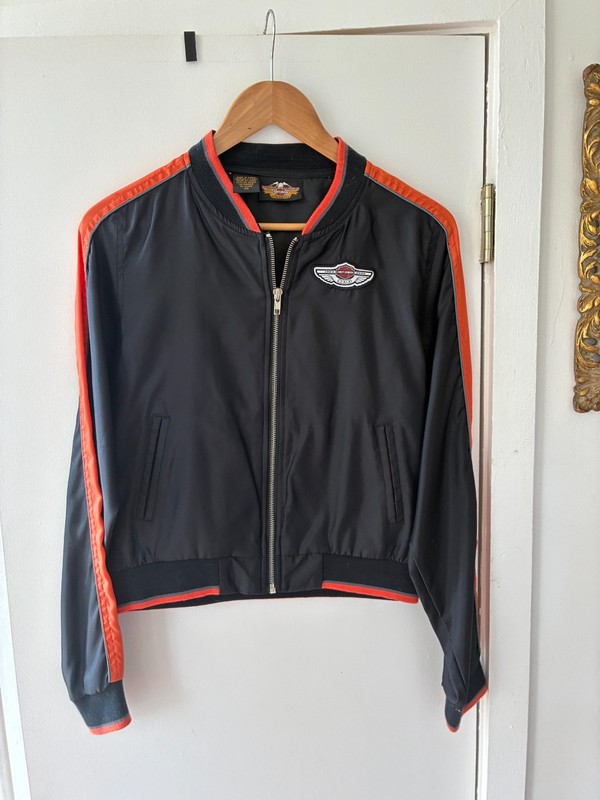 NWOT VINAGE Harley Davidsons Women's  100th Anniversary Nylon Bomber Jacket XS
