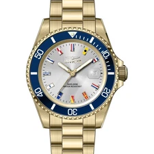 Invicta Men's Watch Pro Diver Quartz Silver Tone Dial Yellow Gold Bracelet 49886