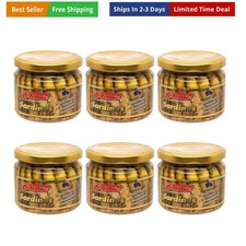 Naturally Alder Wood Smoked Brisling Sardines in Olive Oil, 9.5oz Jar Pack of...