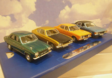 CORGI 1/43 FORD GT SET 4 VANGUARDS CAPRI MK1/ESCORT/CONSUL/CORTINA MK3 VC01402