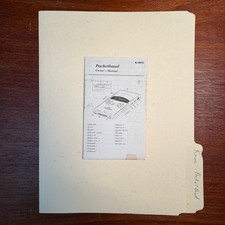 VINTAGE KAWAI POCKETBAND OWNER'S MANUAL