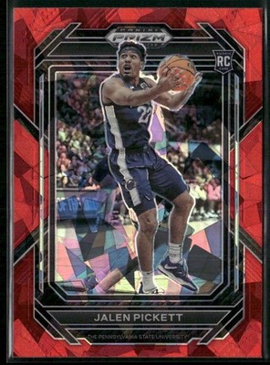 2023 Panini Prizm Draft Picks #32 Jalen Pickett Red Ice