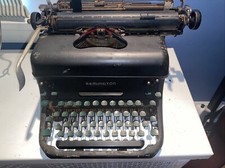 1940’s Remington Rand Typewriter KMC Deluxe Quiet Model No. 17 Vintage As Is thumbnail
