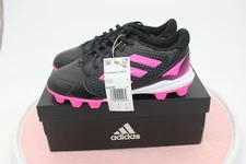NIB Adidas Pure Hustle 2 MD K Black PINK Baseball Sports Cleats Youth Size 2.5