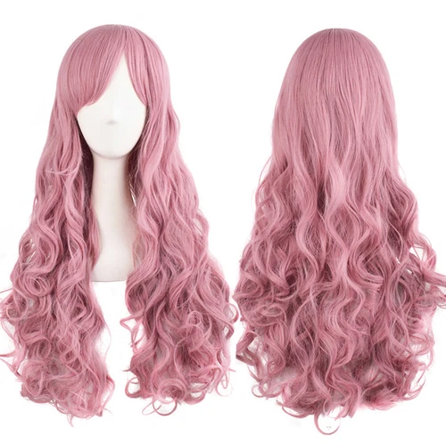 Mapof Beauty 28" Long Wavy Cosplay Wigs Lolita Curly Wavy 2 Ponytail Hair - Picture 12 of 47