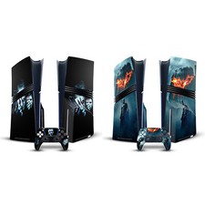 THE DARK KNIGHT KEY ART VINYL SKIN DECAL FOR SONY PS5 PRO DISC EDITION BUNDLE