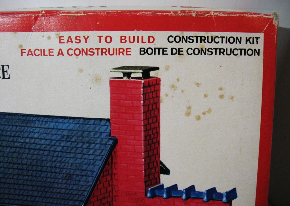 Vtg IOB Model Power HO Scale No. 430 Brick Residence Construction Kit 1:87 Scale - Image 2 of 4