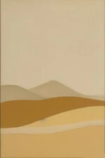 Large Abstract Painting 2x3' Earthtone 6 Geometric Demrin Fine Art Original NEW