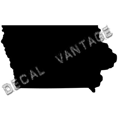 Iowa Vinyl Sticker Decal State IA - Choose Size &amp; Color | eBay