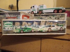 2009 Hess Race Car and Racer, it includes a mini Hess truck, See details