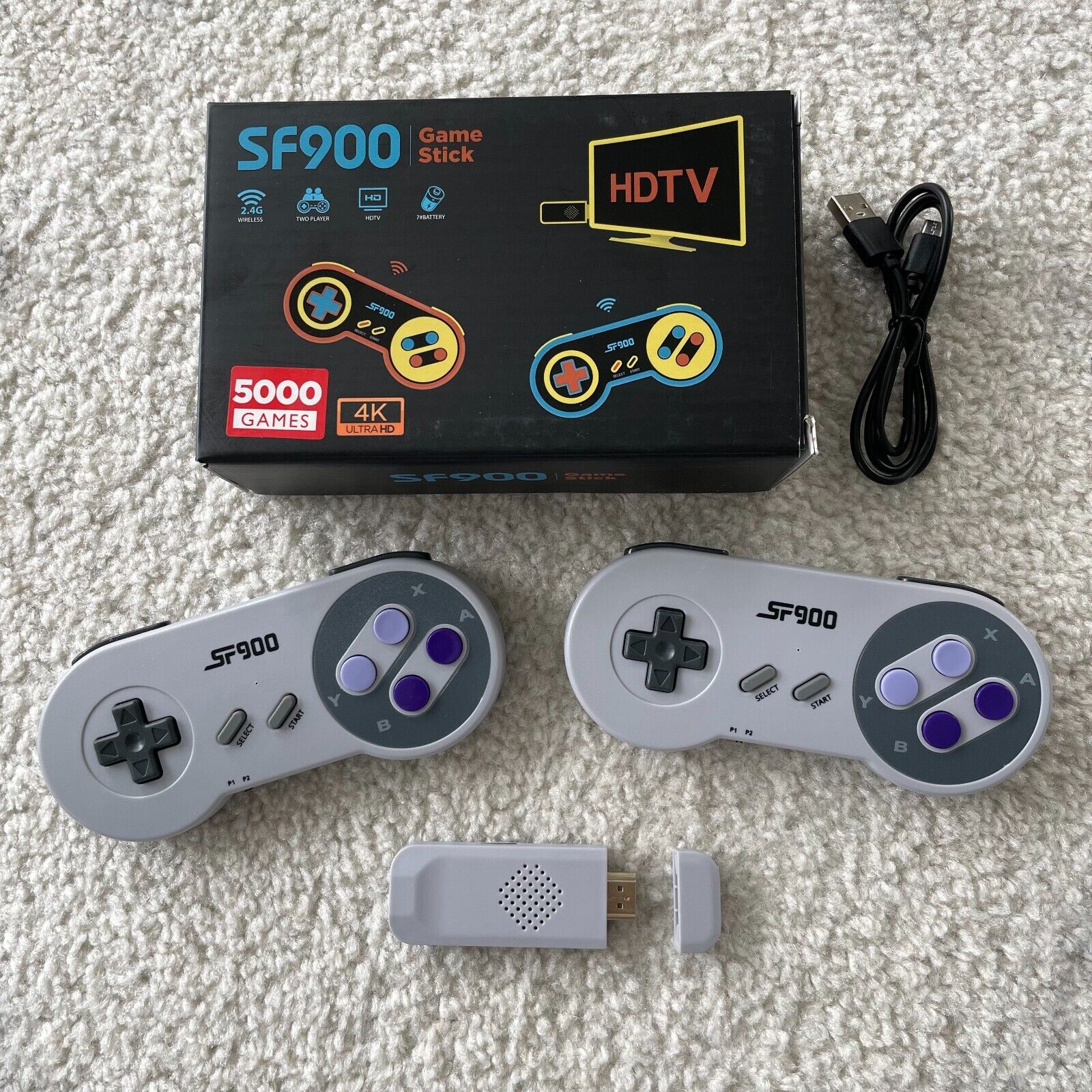 Sf900 retro jogo de vídeo console hd vara com 1500 jogos para snes  controlador - Wolf Games