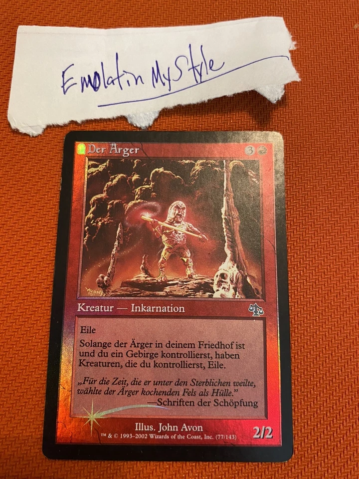 FOIL Anger Judgment MTG GERMAN SP - Image 3 of 3