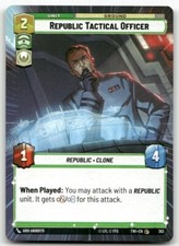Republic Tactical Officer (Hyperspace) #363 Star Wars Unlimited TOR NM X1