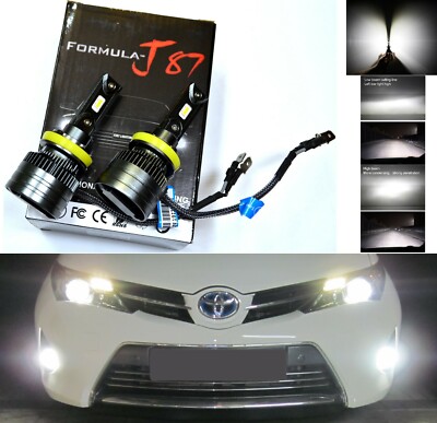 LED Kit G8 100W H11B 6500K White Two Bulbs Head Light Low Beam Replacement Lamp