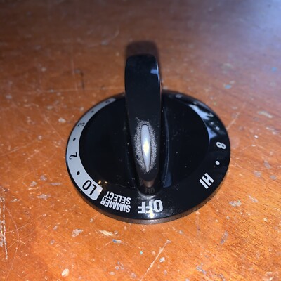 316442407 Frigidaire Range Simmer Select Burner Knob, Black . Obsolete 