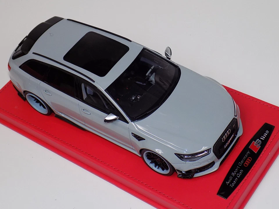 1/18 GT Spirit Audi ABT RS6-R in Grey GT158 customized Forgiato Grey Wheel AB127 Foto 2 de 4