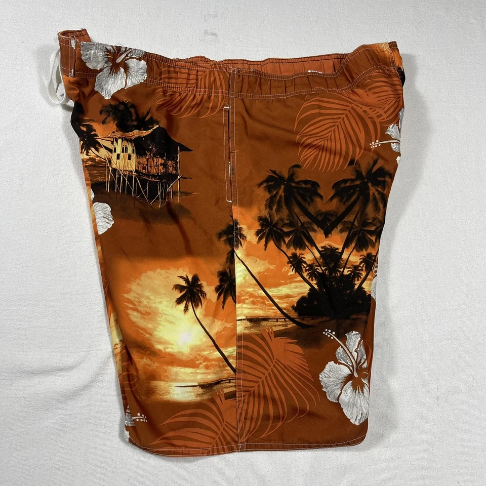 Мужские плавки NEWPORT BLUE Island Brand размер XL 42 дюйма оранжевый цветочный шнурок - Изображение 3 из 4