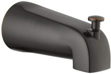 Design House 522938 Wall Mount Tub Diverter Spout Slip Fit Oil Rubbed Bronze