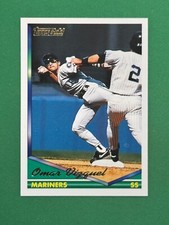 1994 Topps Series 2 Baseball Omar Vizquel #593 Topps Gold Parallel