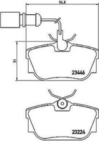 P 85 059 Brembo Bremsbelagsatz, Scheibenbremse FüR Ford, Seat, Vw