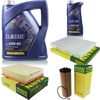 Motor-ÖL 6L Mannol Classic 10W-40+MANN-FILTER Filterpaket FüR Superb 3U4