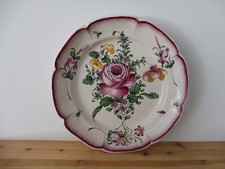 SPLENDIDE ASSIETTE CREUSE   24.5  CM  /  DECOR INSECTES- ETAT NEUF -  