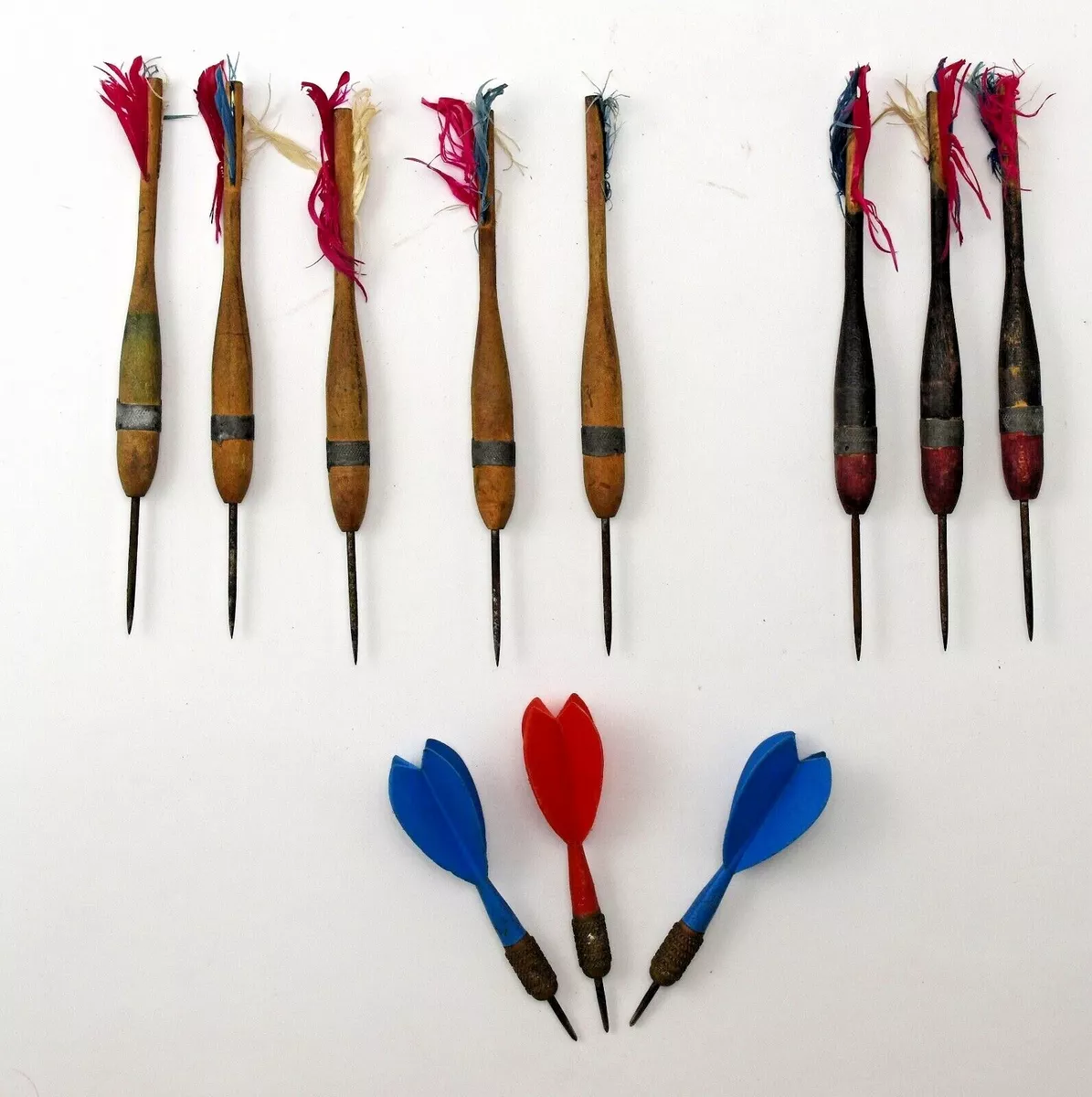 LOT of 8 Vintage Wooden Darts No feathers Unknown MFG eBay